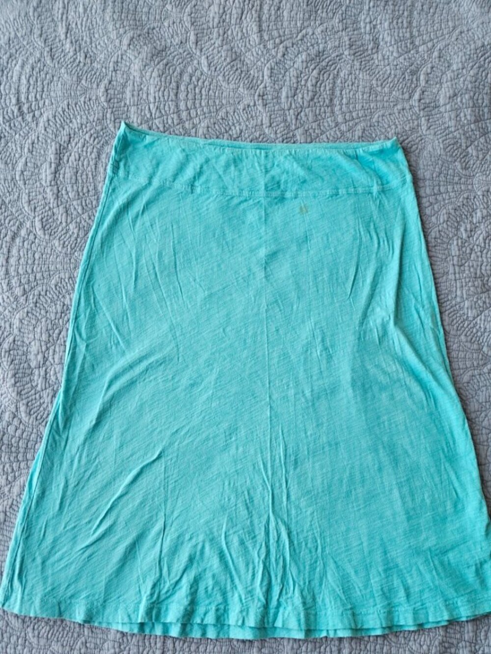 Original Fresh Produce Aqua Blue Cotton A-Line Skirt